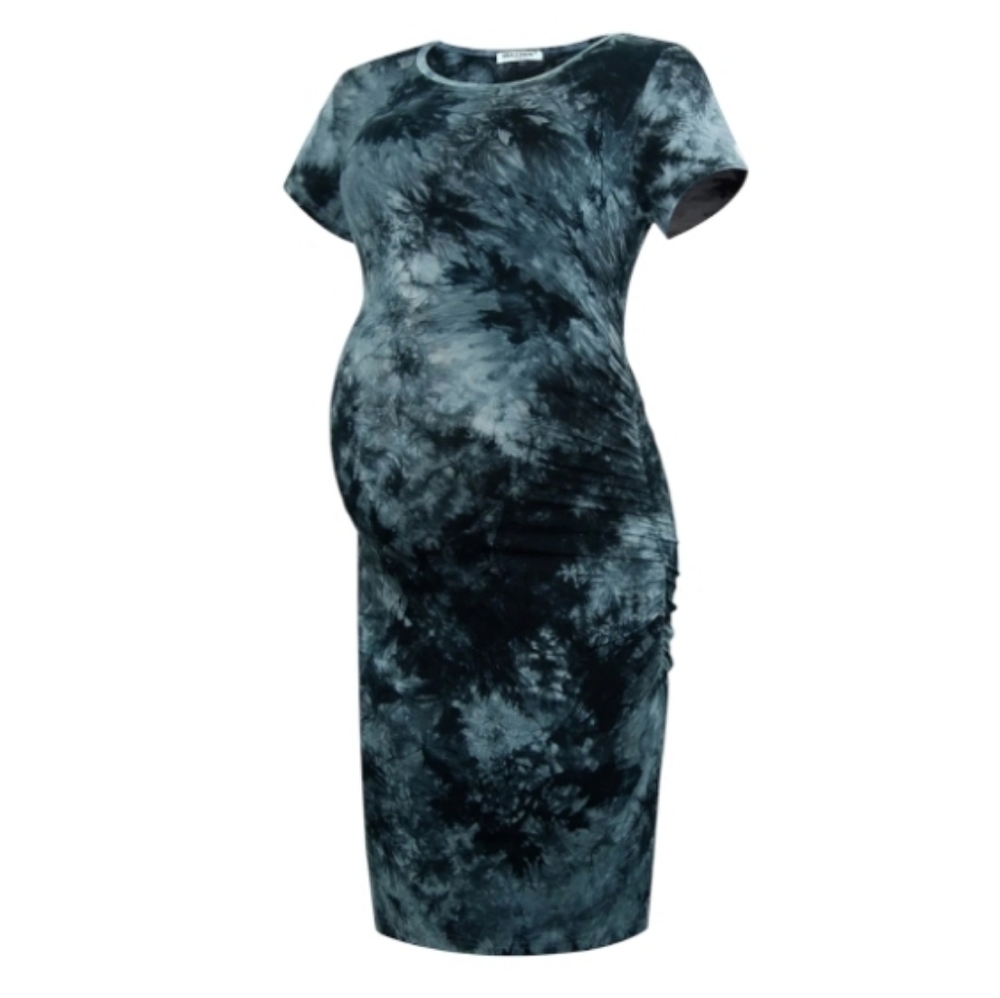 Smallshow Bodycon Tie Dye Maternity Dress Sz M